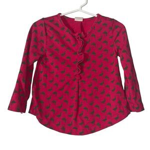 Kid's Tucker + Tate Pink & Green Long Sleeve Duck Top